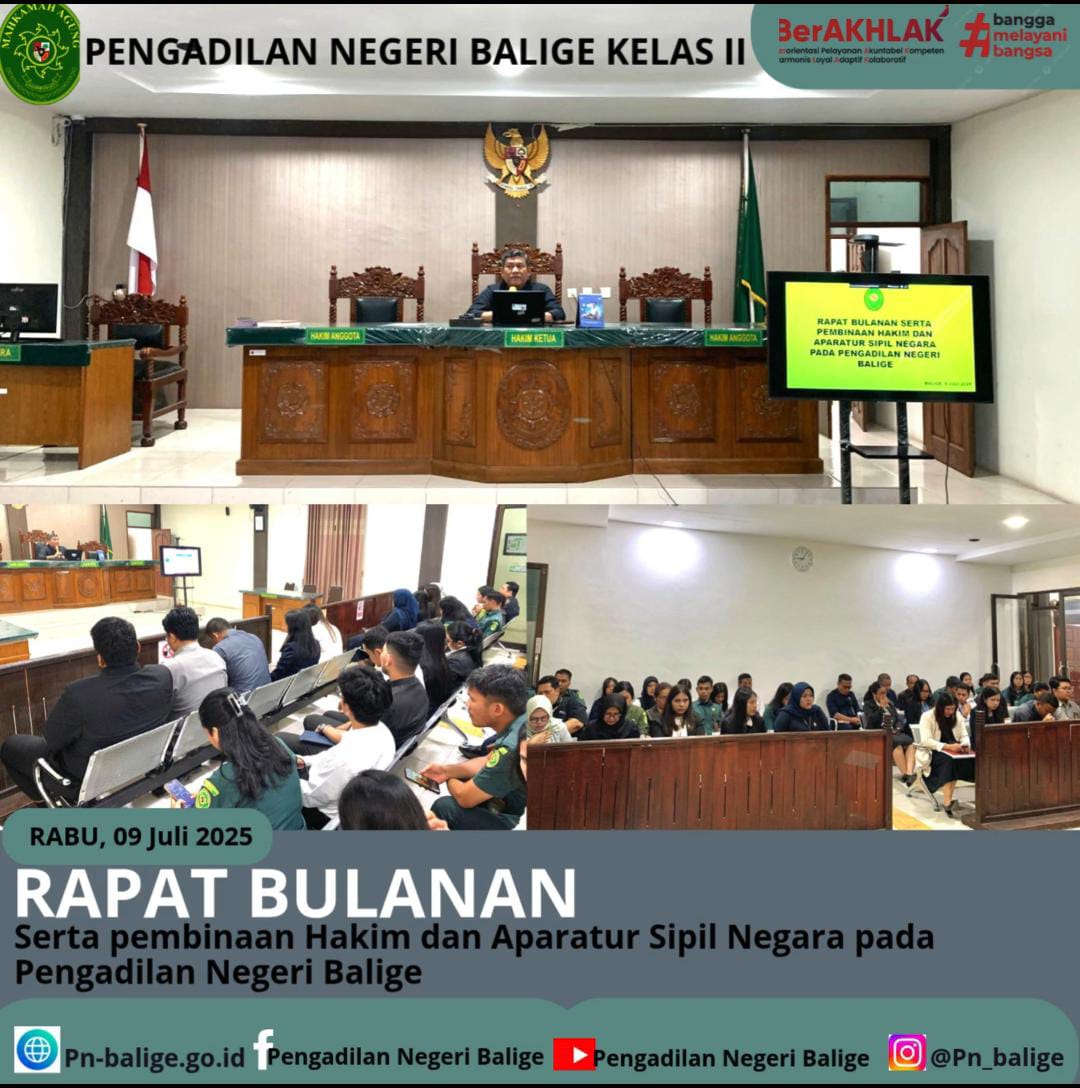 RAPAT BULANAN PERIODE JUNI TAHUN 2025
